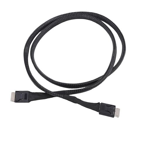 SFF 8611 4i to SFF 8611 4i Cable, PCIe 64Gbps Mini SAS Data Extension Cable with 42 Pin Connectors, for Oculink EGPU Servers & Storage Systems in Saudi Arabia