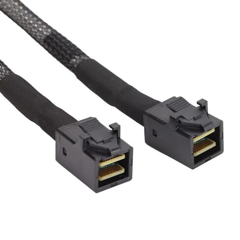SUNGOOYUE Mini SAS Cable, SFF8654 to SFF8643 Server Data Transmission Line, 12Gbps Speed with 1xSFF8654 to 2xSFF8643 Connectors, for Servers Switches Storage Racks in Saudi Arabia