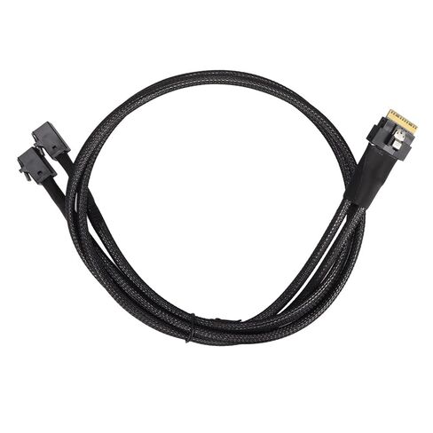 SUNGOOYUE Mini SAS Cable, SFF8654 to SFF8643 Server Data Transmission Line, 12Gbps Speed with 1xSFF8654 to 2xSFF8643 Connectors, for Servers Switches Storage Racks in Saudi Arabia
