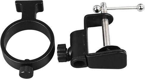 Microscope Arm Stand, Clamp Microscope Arm, Flexible Stand 360 Degree Adjustable Arm and 42mm Lens Ring Set Industrial Camera Foldable Bracket, Lens Support for 40mm Diameter Lens in Saudi Arabia