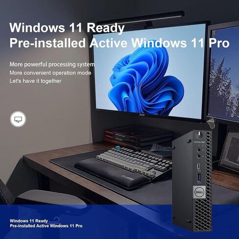 Dell Optiplex 5060 Mini Business Desktop Computer, Intel Core i5-8500T 2.1GHz Desktop PC, 8GB RAM, 256GB SSD, Mouse & Keyboard, Wi-Fi/Bluetooth, Type-C, 4K Support, Windows 11 Pro (Renewed) in Saudi Arabia