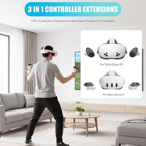 لأذرع Gorilla Tag الطويلة الملائمة لوحدة التحكم Meta Quest 3S/ Quest 3، لمرفقات مقبض Beat Saber، عصي الواقع الافتراضي، مقابض تمديد مزدوجة للعب ألعاب الواقع الافتراضي in Saudi Arabia