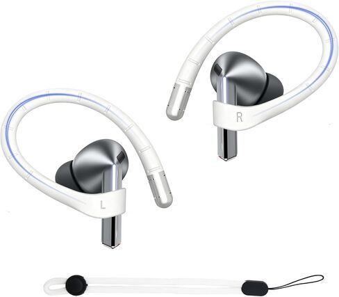 خطافات أذن من سبائك التيتانيوم من Adhiper لهاتف Samsung Galaxy Buds 3 Pro، وGalaxy Buds 3 FE، وGalaxy Buds 3 [حبل إضافي مضاد للفقد]، وإكسسوارات تناسب بشكل آمن، وخطافات مشبك رياضية مضادة للانزلاق (أسود) in Kuwait