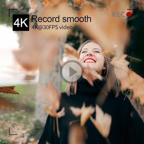 كاميرا رقمية بدقة 4K مع صور بدقة 56 ميجابكسل، وكاميرا تسجيل فيديو فائقة الدقة مع شاشة قابلة للطي بزاوية 180 درجة، وكاميرا متصلة بالواي فاي مع بطاريتين وبطاقة 32 جيجابايت، وكاميرا صغيرة الحجم للمبتدئين والسفر، باللون الأسود in Saudi Arabia