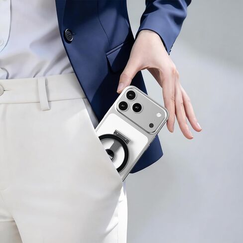 Magnetic Phone Ring for MagSafe Grip [Phone Holder] [Dual-Sided Magnetic] [Magnet Phone Stand Grip Compatible with Car Mounts] Mag Safe Accessory for iPhone 17/16/15/14/13 Pro Max Plus, Grey in Saudi Arabia