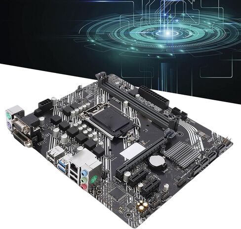 ciciglow Prime H410M K Motherboard, LGA 1200, 2 Channel DDR4 Memory, PCI E3.0X16, 4 Serial ATA, HDMI, M ATX Motherboard for 10th Gen Processor in Saudi Arabia