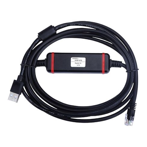 USB-VFD Programming Cable Suitable for VFD-E/EL/ED/CH2000 Series Frequency Converter VFD-USB01 RJ45 in Saudi Arabia
