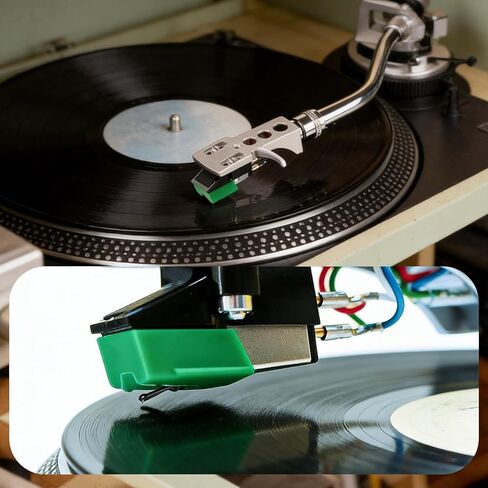 Pacify ATN95E Diamond Record Player إبر استبدال القلم المتوافق مع AT95E AT-LP120X AT93 AT3400 AT3450 مشغل القرص الدوار من الفينيل in Saudi Arabia