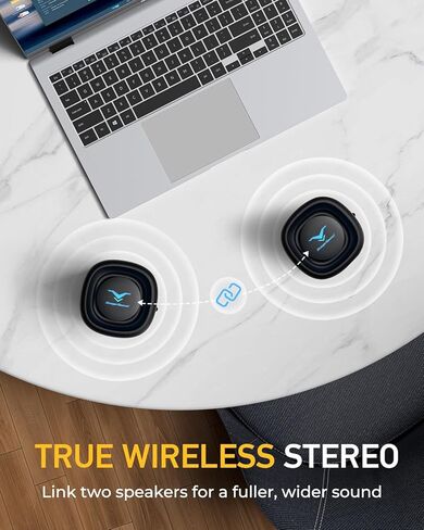 Portable Wireless Bluetooth Speaker, IP67 Waterproof Outdoor Speaker, Loud Bass, BT 6.0, 12H Playtime, RGB Colorful Lights, TWS Pairing & USB Playback, Rugged Built for Home, Beach, Pool Party, Shower in Saudi Arabia