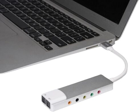 بطاقة صوت خارجية USB مع Spdif Digital للأنظمة المحيطية 5.1، بطاقة ألياف بصرية من الألومنيوم in Kuwait