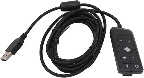 محول صوت USB إلى 3.5 مم من فاباتر، وبطاقة صوت خارجية للصوت المحيطي الافتراضي، ومحول صوت مع مؤشر LED، والتحكم في مستوى الصوت، والتوصيل والتشغيل، وكابل 2 متر للكمبيوتر الشخصي، in Saudi Arabia