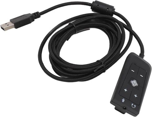 محول صوت USB إلى 3.5 مم من فاباتر، وبطاقة صوت خارجية للصوت المحيطي الافتراضي، ومحول صوت مع مؤشر LED، والتحكم في مستوى الصوت، والتوصيل والتشغيل، وكابل 2 متر للكمبيوتر الشخصي، in Saudi Arabia