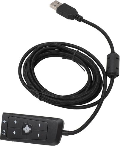 محول صوت USB إلى 3.5 مم من فاباتر، وبطاقة صوت خارجية للصوت المحيطي الافتراضي، ومحول صوت مع مؤشر LED، والتحكم في مستوى الصوت، والتوصيل والتشغيل، وكابل 2 متر للكمبيوتر الشخصي، in Saudi Arabia