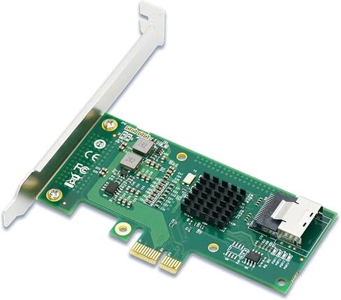 PCIe2.0 ×1 to 4-Port 6Gb/s miniSAS (SATA 3.0) RAID Card Support RAID0, RAID1 9230 in Saudi Arabia