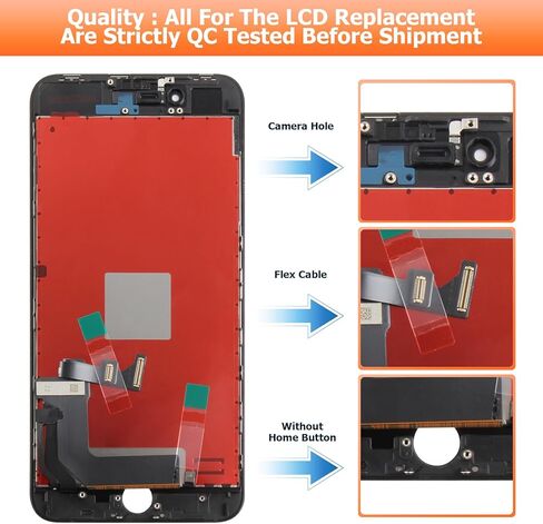 for iPhone 8 Plus Screen Replacement for iPhone 8 Plus LCD Display A1864,A1897,A1898 Screen Touch Digitizer Assembly Repair Parts in Saudi Arabia