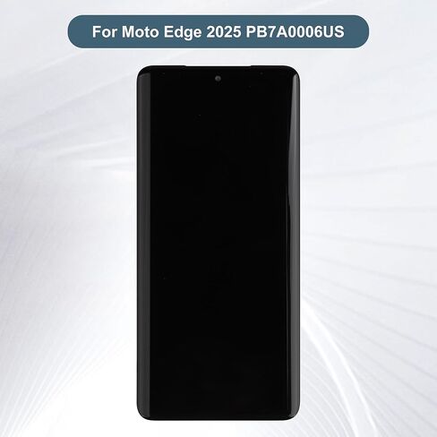 مجموعة محول رقمي لشاشة LCD بديلة تعمل باللمس متوافقة مع Moto Edge 2025 PB7A0006US 6.7 بوصة مع أدوات (أسود) in Saudi Arabia