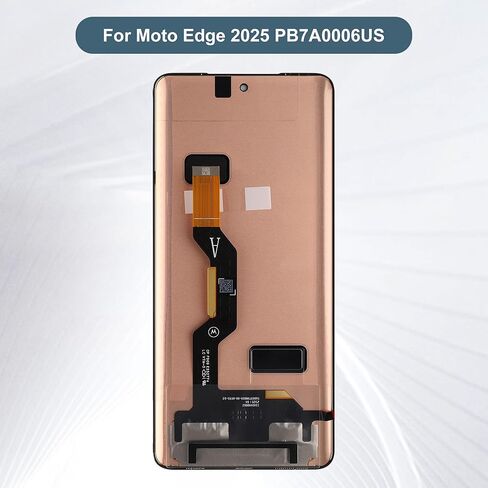 مجموعة محول رقمي لشاشة LCD بديلة تعمل باللمس متوافقة مع Moto Edge 2025 PB7A0006US 6.7 بوصة مع أدوات (أسود) in Saudi Arabia