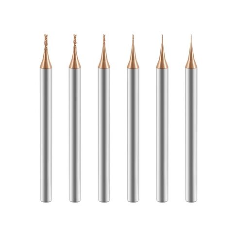 Carbide Micro Extended Neck Flat End Mills Micro Deep Groove Mills 2 Flute，Suitable for Side milling Slotting， for Milling Alloy Steels, Hardened Steel, Metal etc.1 Pcs D0.3xL2xD4xL50mm in Saudi Arabia