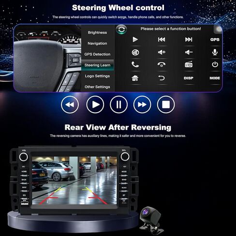 5GWifi ترقية راديو السيارة لسيارة Chevy Express Van 1500/2500/3500 2013-2025، Savana 2008-2025، GMC Sierra Silverado 1500/2500/3500 2007-2013، شاشة لمس 7 بوصات تطبيق Stereo Carplay Android Auto GPS FM Camera in Kuwait