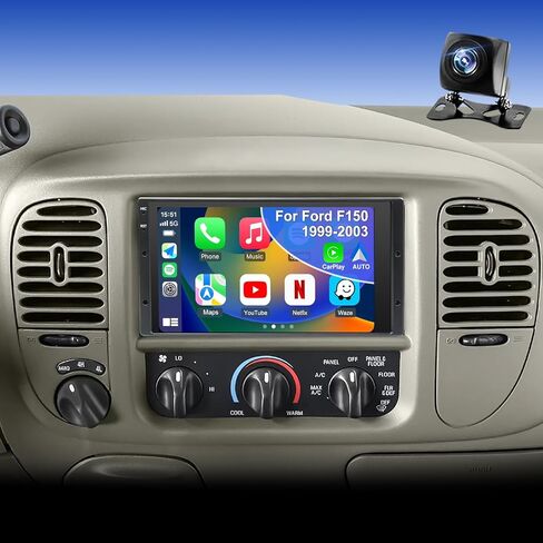 5Gwifi Upgrade Radio for Ford F150 1999-2003 F250/F350 1998-2004, Ranger 1998-2011, Expedition 1999-2002, E150/E250/E350 1999-2008, 6.8in Touchscreen Setero Apply Carplay Android Auto Bluetooth GPS FM in Saudi Arabia