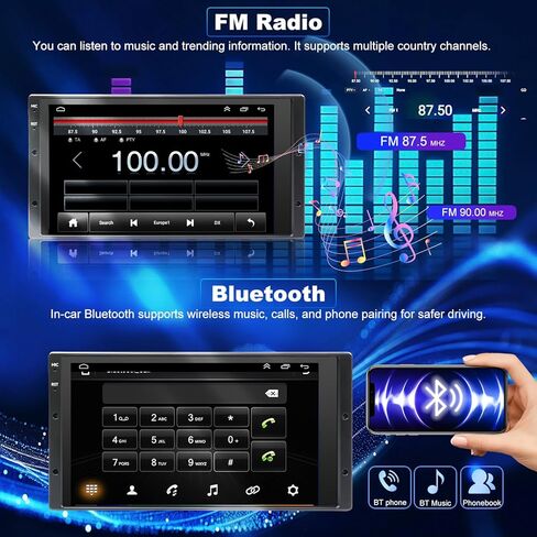 5Gwifi Upgrade Radio for Ford F150 1999-2003 F250/F350 1998-2004, Ranger 1998-2011, Expedition 1999-2002, E150/E250/E350 1999-2008, 6.8in Touchscreen Setero Apply Carplay Android Auto Bluetooth GPS FM in Saudi Arabia