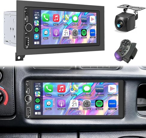 Plug&Play Car Stereo for Dodge Ram 1994-2001 /Dakota1987-2000 /Caravan 1984-2000 / Pickup D150 D250 D350 1984-1993/Town&Country 1990-2000/Grand Cherokee 1993-1998 Wireless CarPlay&Android Auto AM/FM in Saudi Arabia