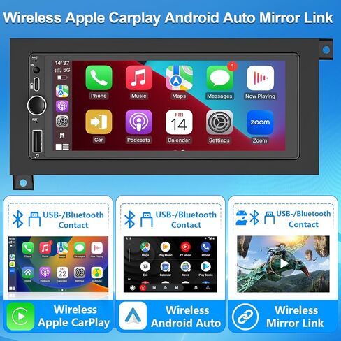 Plug&Play Car Stereo for Dodge Ram 1994-2001 /Dakota1987-2000 /Caravan 1984-2000 / Pickup D150 D250 D350 1984-1993/Town&Country 1990-2000/Grand Cherokee 1993-1998 Wireless CarPlay&Android Auto AM/FM in Saudi Arabia