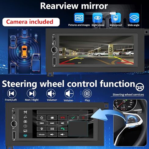 Plug&Play Car Stereo for Dodge Ram 1994-2001 /Dakota1987-2000 /Caravan 1984-2000 / Pickup D150 D250 D350 1984-1993/Town&Country 1990-2000/Grand Cherokee 1993-1998 Wireless CarPlay&Android Auto AM/FM in Saudi Arabia