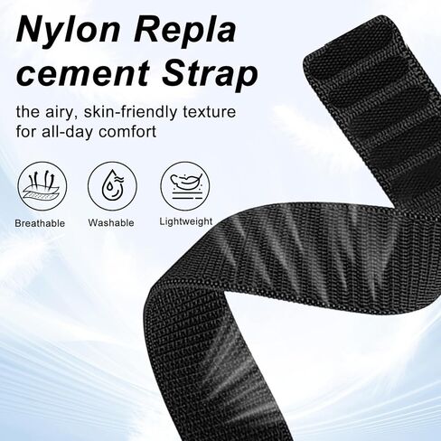 Nylon Sport Band Compatible with Hume Band Women Men, Breathable Nylon Adjustable Waterproof Replacement Wristbands Straps for Hume Health Bands in Saudi Arabia