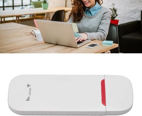 Zunate 4G LTE USB Modem Dongle Router with SIM Card Slot, 500Mbps Portable Travel Hotspot for Laptop Tablet, Share Internet Up to 10 Devices - Supports Europe Asia Oceania Africa in Saudi Arabia