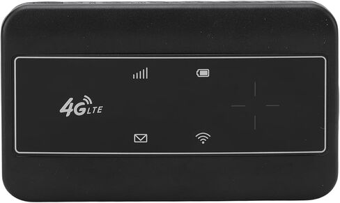 GOWENIC 4G LTE Mobile WiFi RouterPortable Hotspot Device 2100mAh Battery Operated Travel WiFi Hotspot Support SIM Card Mini Wireless Internet Modem for Camping, Vacation Homes (Black) in Saudi Arabia