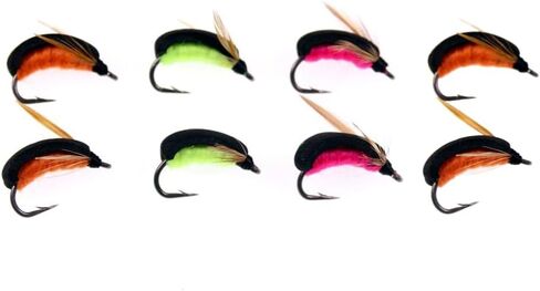 Pack of 8 Carp Fishing Zig Bug Fly Boatman Carp Fishing Pop Up Mimic Artificial Bait for Hair Rig Helicoper Combi Rigs in Saudi Arabia