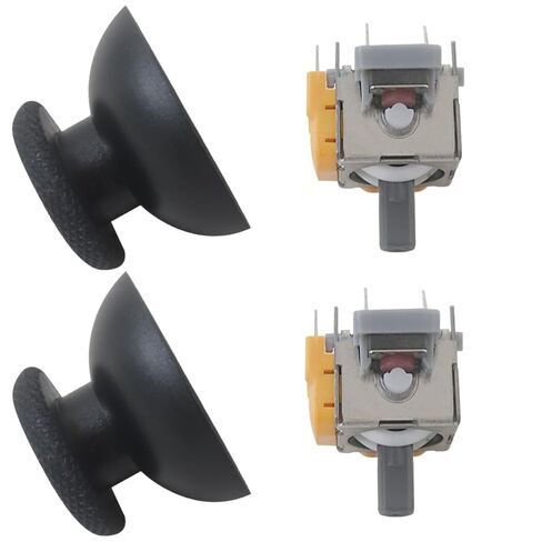 GRABOTE Advanced Anti-Drift Hall Effect Joystick Replacement Kit for PS4 DualShock and for PS5 DualSense Controllers - Includes Stick Caps, Requires Soldering in Saudi Arabia