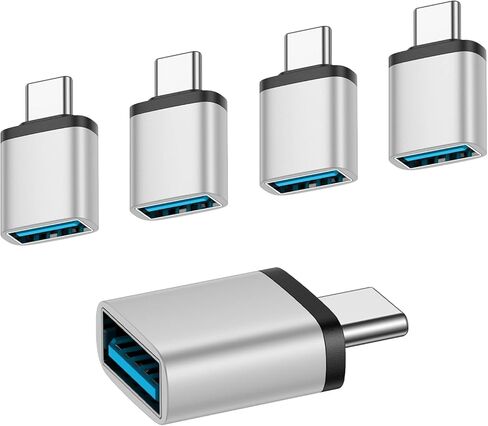 محول USB C إلى USB، 5 عبوات USBC ذكر إلى USB 3.0 موصل محول أنثى لـ Google Pixel 10A 10 9 Pro XL Fold 9A 8A 8 Pro 8 7A 7 Pro 7 6A 6 Pro 6، الهاتف المحمول Android والمزيد من الأجهزة من النوع C in Kuwait