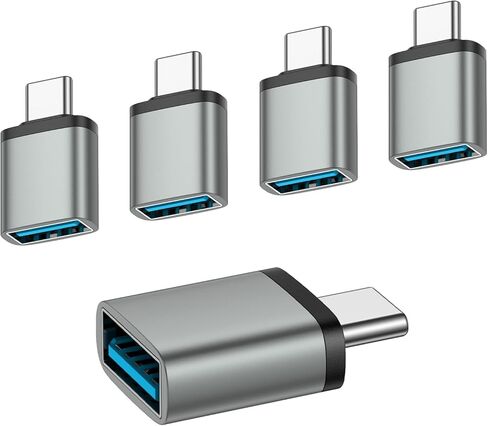 محول USB C إلى USB، 5 عبوات USBC ذكر إلى USB 3.0 موصل محول أنثى لـ Google Pixel 10A 10 9 Pro XL Fold 9A 8A 8 Pro 8 7A 7 Pro 7 6A 6 Pro 6، الهاتف المحمول Android والمزيد من الأجهزة من النوع C in Kuwait