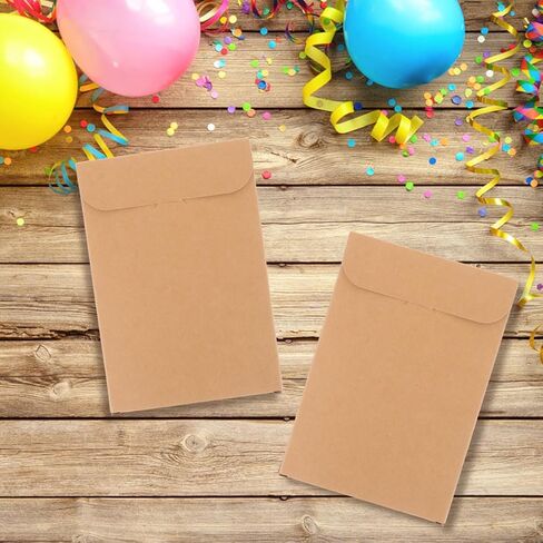 VANZACK 100pcs Kraft Paper CD Sleeves DVD Envelopes, Portable CD Storage Mailers, Eco-Friendly Paper DVD Sleeves for Media Protection and Travel in Saudi Arabia