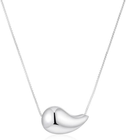 قلادة VULETO Drop قلادة Dupes Teardrop Dainty 14k مطلية بالذهب قطرة الماء قلادة مضادة للحساسية للنساء والفتيات in Kuwait