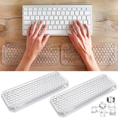 Relaxweex 2 Pack Gel Elbow Pads for Desk, 12 x 4 x 0.8 Inch Ergonomic Arm Rest Cushion, Non-Slip Desk Support for Elbow Wrist Forearm Pain Relief, Office Computer Gaming in Saudi Arabia