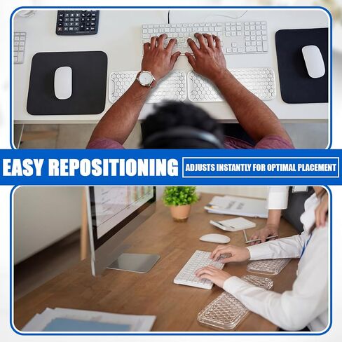 Relaxweex 2 Pack Gel Elbow Pads for Desk, 12 x 4 x 0.8 Inch Ergonomic Arm Rest Cushion, Non-Slip Desk Support for Elbow Wrist Forearm Pain Relief, Office Computer Gaming in Saudi Arabia