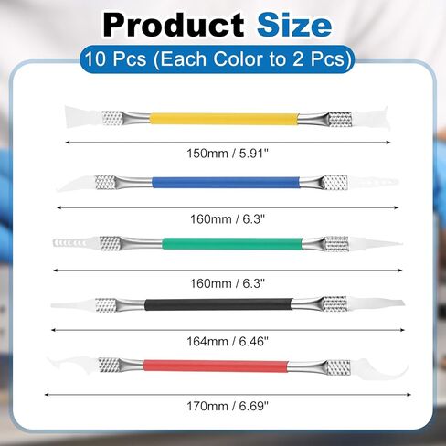 Dual Ends Metal Spudger Set, (Colorful, 10 Pcs) - Universal, Durable Prying Opening Repair Tool Kit for Cell Phone/PC/Laptop/Tablet Screen in Saudi Arabia