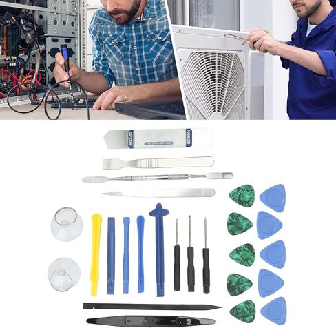 Electronics Repair Tool Kit, Professional 26Pcs Durable ABS Stainless Steel Pry Tools Set with Slip Proof Handle for Laptop Phone Tablet Repair in Saudi Arabia