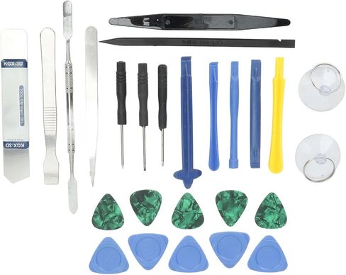 Electronics Repair Tool Kit, Professional 26Pcs Durable ABS Stainless Steel Pry Tools Set with Slip Proof Handle for Laptop Phone Tablet Repair in Saudi Arabia