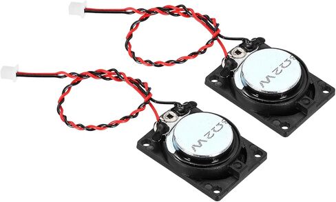 2 Pcs 2W 8 Ohm Small Speakers Metal Shell Square Internal Micro Magnet Speaker with 120mm Terminal Wire for Mini Speakers DVD EVD Multimedia Mobile Portable Advertising Machine in Saudi Arabia