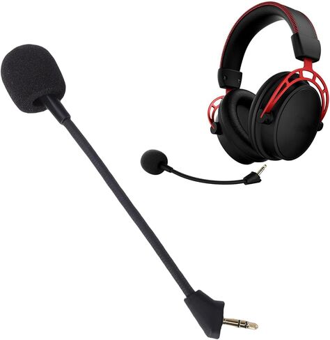 Headset Replacement Microphone, Noise Cancelling 3.5mm Plug Gaming Mic, 2pcs Set for Streaming and Casual Use in Saudi Arabia