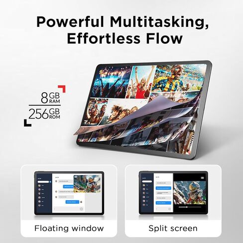 TCL NXTPAPER 14 Android Tablet, 14.3" Paper-Like Display Drawing Pad, Digital Notebook & Musician Tablet with 4096-Level Stylus & Flip Case, 8+8GB RAM, 256GB Storage, Gray (Renewed) in Saudi Arabia