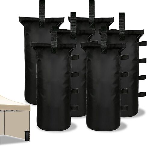 Canopy Tent Sand Bags for Pop up Tent, Canopy Weights Set of 4, Leg Weights Sand Bags for Outdoor Gazebo, Trampoline, Pergola, Black in Saudi Arabia