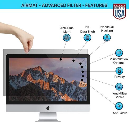 MMMPF220W1B - Frameless Blackout Privacy Filter for 22 Widescreen Monitor in Saudi Arabia
