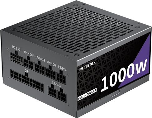 MUSETEX Y6 PC CASE ATX 6 PWM Prism ARGB مراوح مثبتة مسبقًا بقدرة 1000 وات للكمبيوتر الشخصي in Kuwait