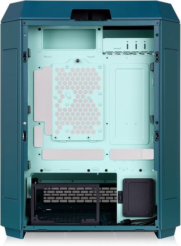 Thermaltake Tower 600 Mid Tower; 2x140mm CT Fans Included; 420mm Radiator Support; 400mm GPU Clearance; Hidden Connector Support; Rotatable PCIe Slots; Transformative Teal; CA-1Z1-00MTWN-00 in Saudi Arabia