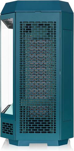 Thermaltake Tower 600 Mid Tower; 2x140mm CT Fans Included; 420mm Radiator Support; 400mm GPU Clearance; Hidden Connector Support; Rotatable PCIe Slots; Transformative Teal; CA-1Z1-00MTWN-00 in Saudi Arabia